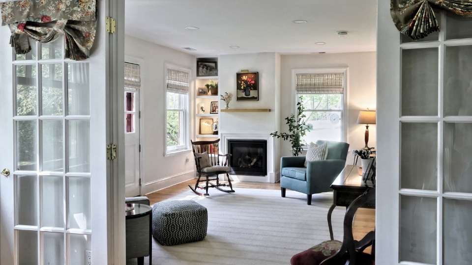 remodeled home interior Maryland Modern Maryland home living space transformed through remodeling