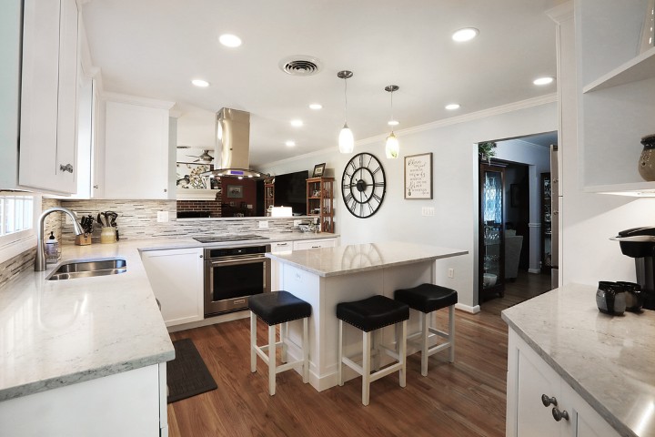 Remodeled compact and stylish kitchen for in-law suite or guest apartment