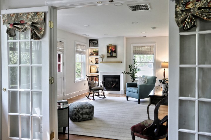 Classic Maryland home seating room addition blending comfort and timeless design