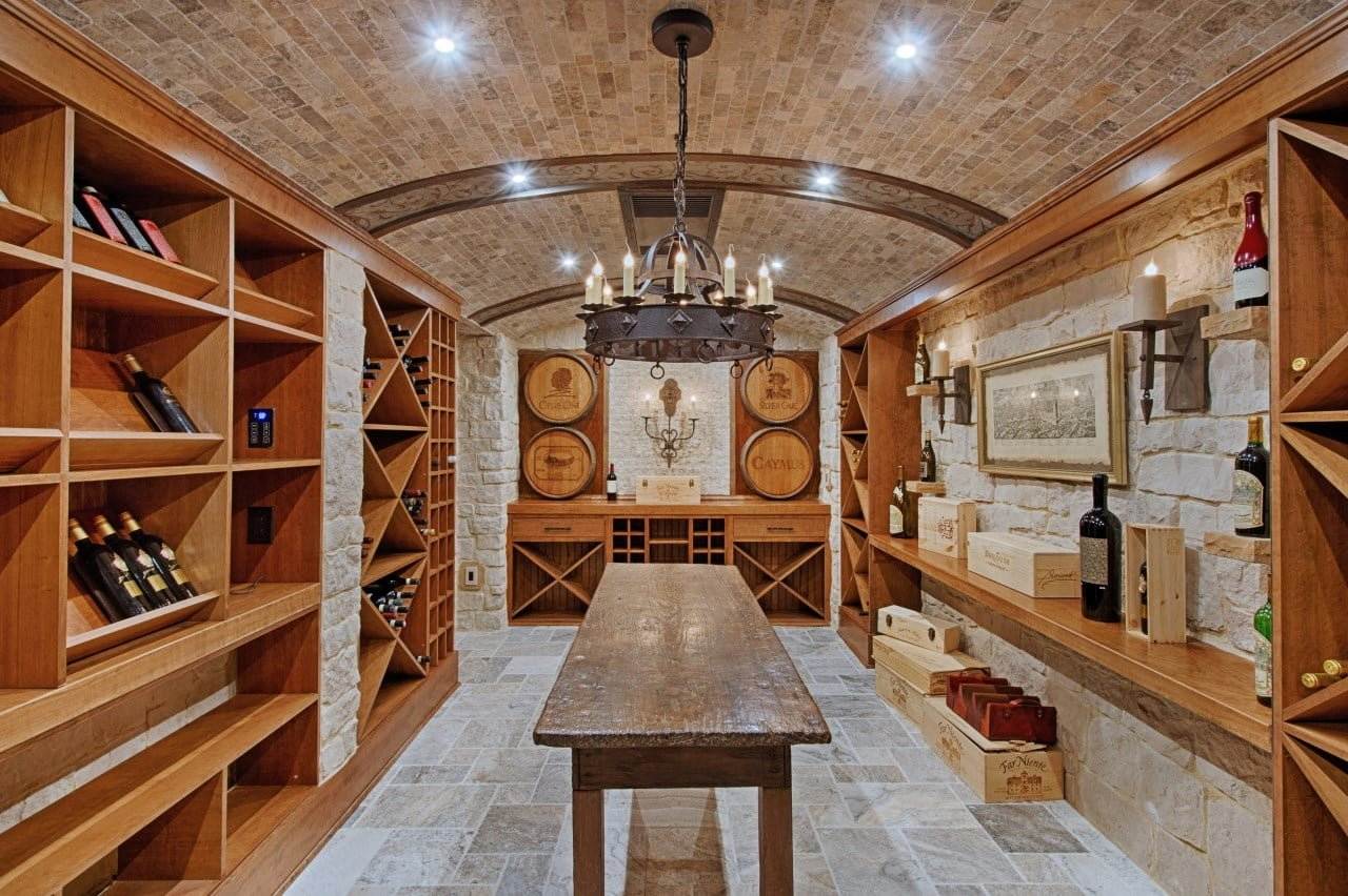 Beautiful wine cellar home addition created from a garage conversion