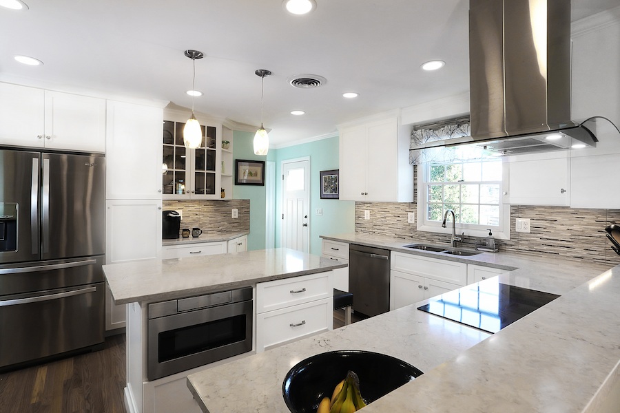 kitchen renovation in Anne Arundel featuring sleek cabinetry and stainless appliances