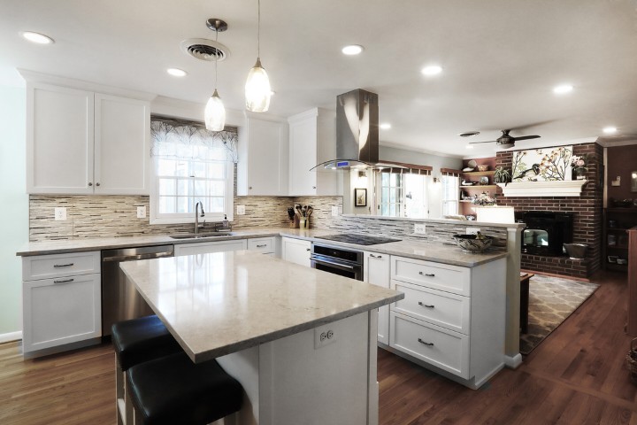 Maryland kitchen combining timeless materials with energy-efficient lighting home decor
