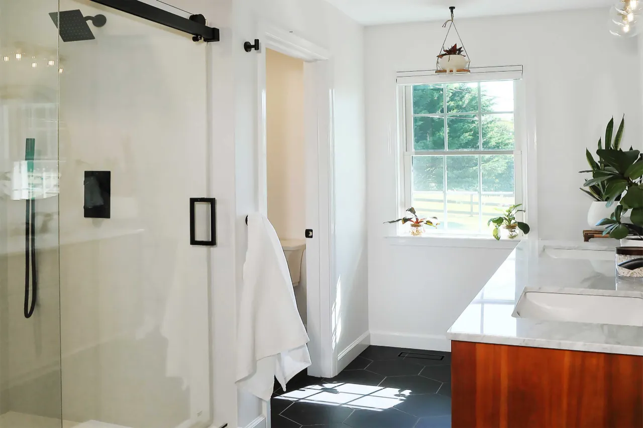 Maryland home remodel showcasing a fresh and modern bathroom