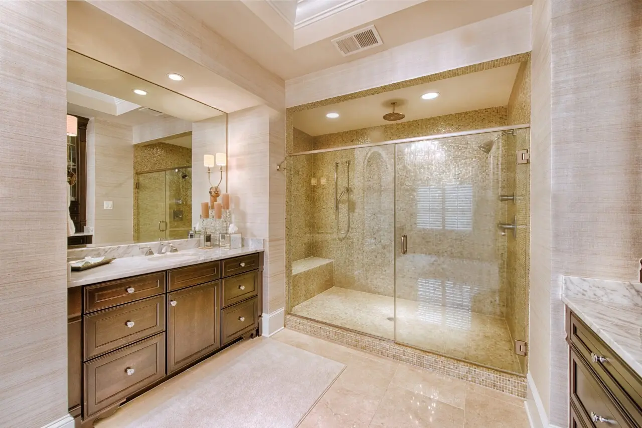 Completed bathroom remodel
